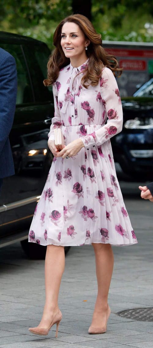 Kate Middleton Rewore Her Backwards Purple Gucci Blouse