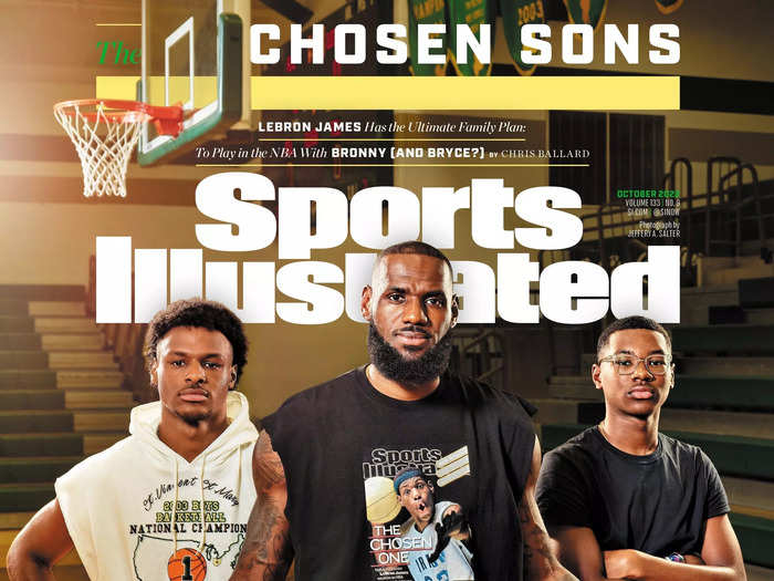 LeBron James Stars on 'Sports Illustrated' Cover with Sons Bryce and Bronny